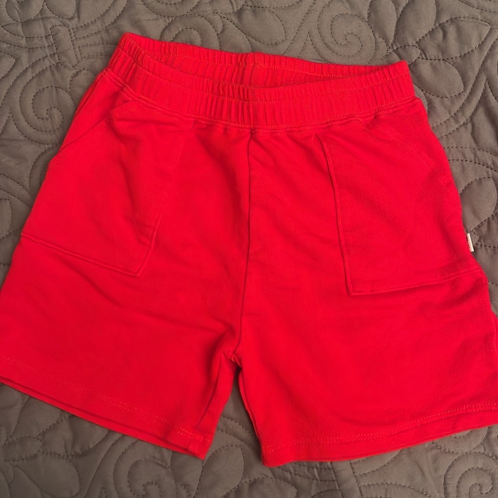 Little sleepies red shorts size 6